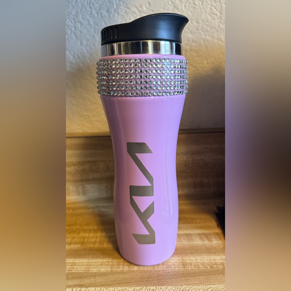Kia Soul Lavender Bedazzled Insulated Coffee Mug